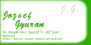 jozsef gyuran business card